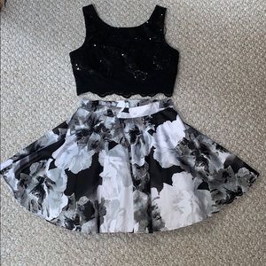 Black & White Prom/Homecoming Dress